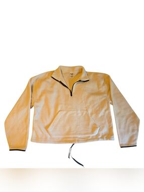 Victoria’s Secret PINK Cropped Fleece Pullover – Cream – Size S